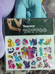 My little pony Temporary Tattoos! (2pack)