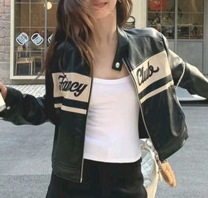 Black Leather "Fancy Club" Jacket