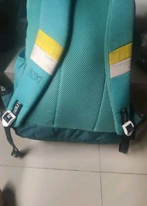 Stylish Teal and Yellow Backpack