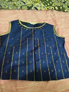 never used Beautiful Blue Ethnic Blouse