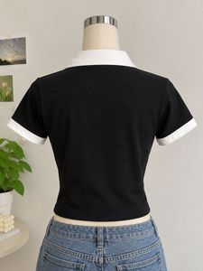 Black &amp; White Crop Top