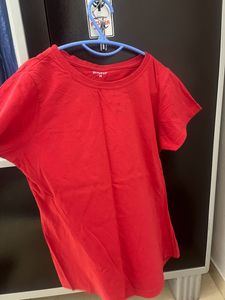 Basic Plain Red Tee