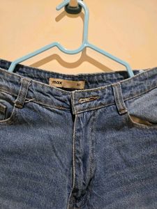 Flared Blue Denim Jeans