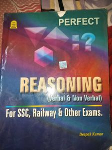 Perfect Reasoning Book for SSC, Railway Exams