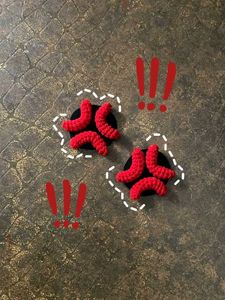 Crocheted Cat Ear Hair Clips 😊💞