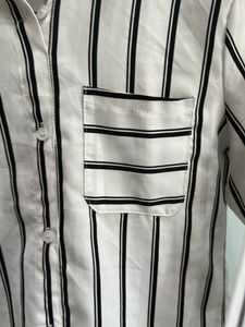 Striped Cropped Shirt