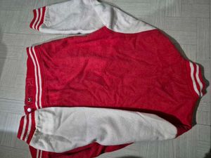 Red &amp; White Varsity Jacket