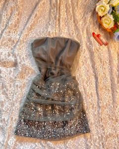 Sparkly Strapless Mini Dress