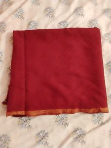 woolen shwal Elegant maroon Embroidered
