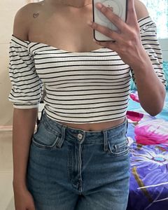 Striped Crop Top