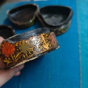 vintage kashmiri paper mache boxes