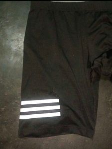 Adidas Black Shorts with Stripes