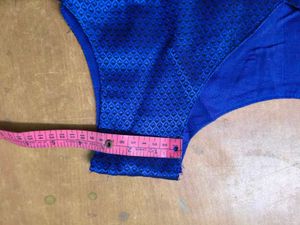 Elegant Royal Blue Short Kurta