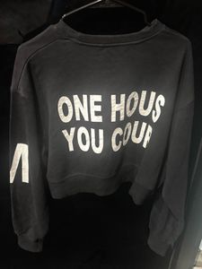 Black Graphic Print Sweatshirt