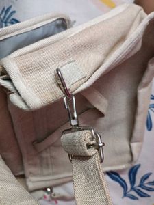 Stylish Light Grey Canvas Tote Bag