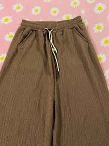 Brown Wide Leg Palazzo Pants
