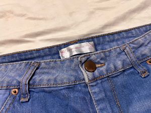 Distressed Denim Shorts