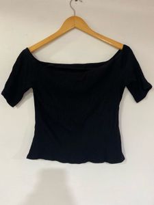 H&amp;M Black Off-Shoulder Top