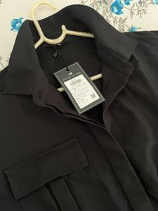 Stylish Black Short Sleeve Top