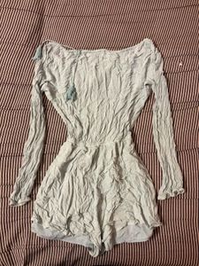 Light Blue Off-Shoulder Romper
