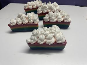 Rainbow Cake Slice Soap