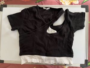 Trendy Layered Crop Top