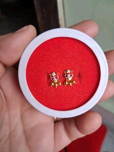beautiful New earrings gold