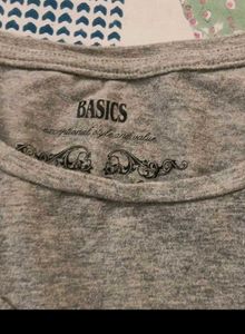 Grey Long Sleeve Top