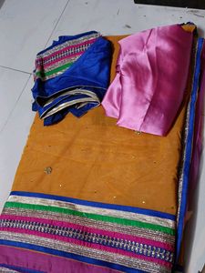 With Blouse N Peticoat....Saree