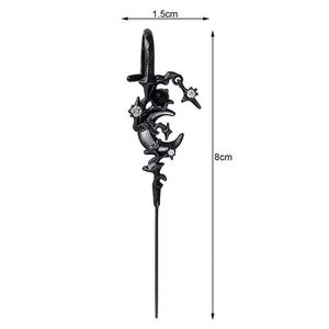 Gothic Moon &amp; Star Ear Cuff