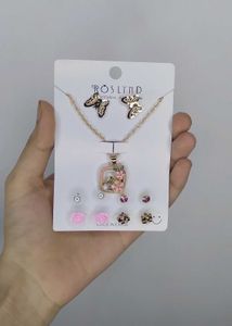 Butterfly Necklace &amp; Earring Set
