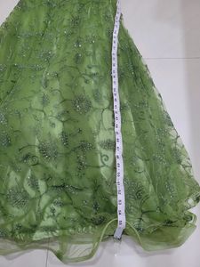 Women Green Gown