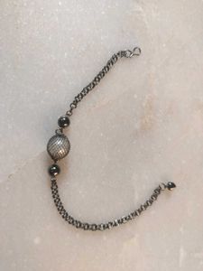 Unique Chain Bracelet with Orb Pendant