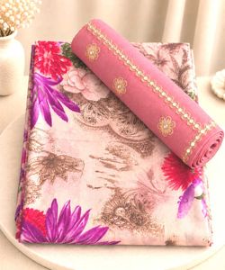 💗 Elegant Floral Print Rajputi Dress Set 💗