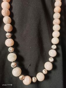 Original Hakik Pure Silver Beaded Necklace