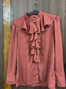 Ruffled Blouse - Elegant Top