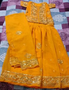 Beautiful Yellow (gold) Lehenga Choli Set