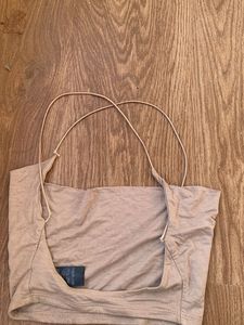 ASOS strappy cross back crop top