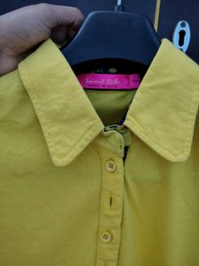 Vibrant Yellow Polo T-Shirt