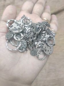 Stylish Long Silver Chain Necklace