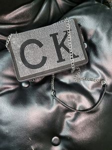 Sparkling CK Clutch with Chain