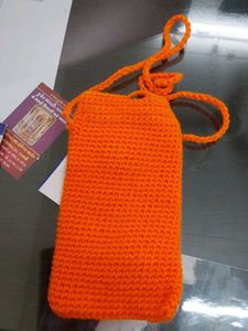 Handmade Crochet Sling Pouch mobile bag