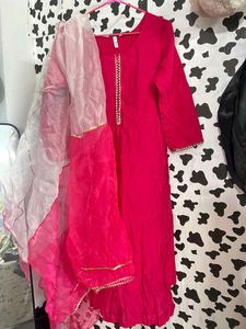 Elegant Pink Kurta Set with Dupatta
