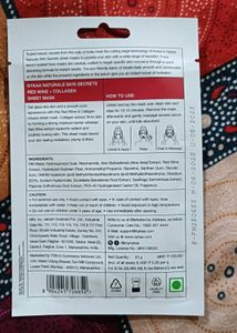NYKAA Red Wine + Collagen Sheet Mask