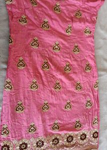 Pink Embroidered Kurta