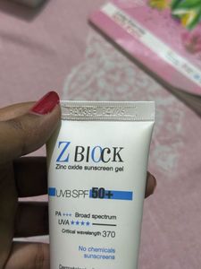 Z Block Zinc Oxide Sunscreen Gel SPF 50+