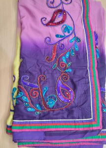 Stylish Embroidered Saree