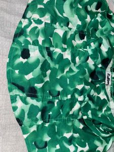 Y2k Green Floral Corset Top