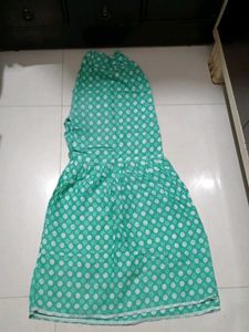 Green Polka Dot Kurta Set
