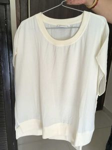 Creamy White Relaxed Fit Top